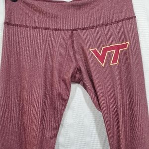 VIRGINIA TECH LEAGUE COLLEGIATE OUTFITTERS Leggings Maroon Size Small